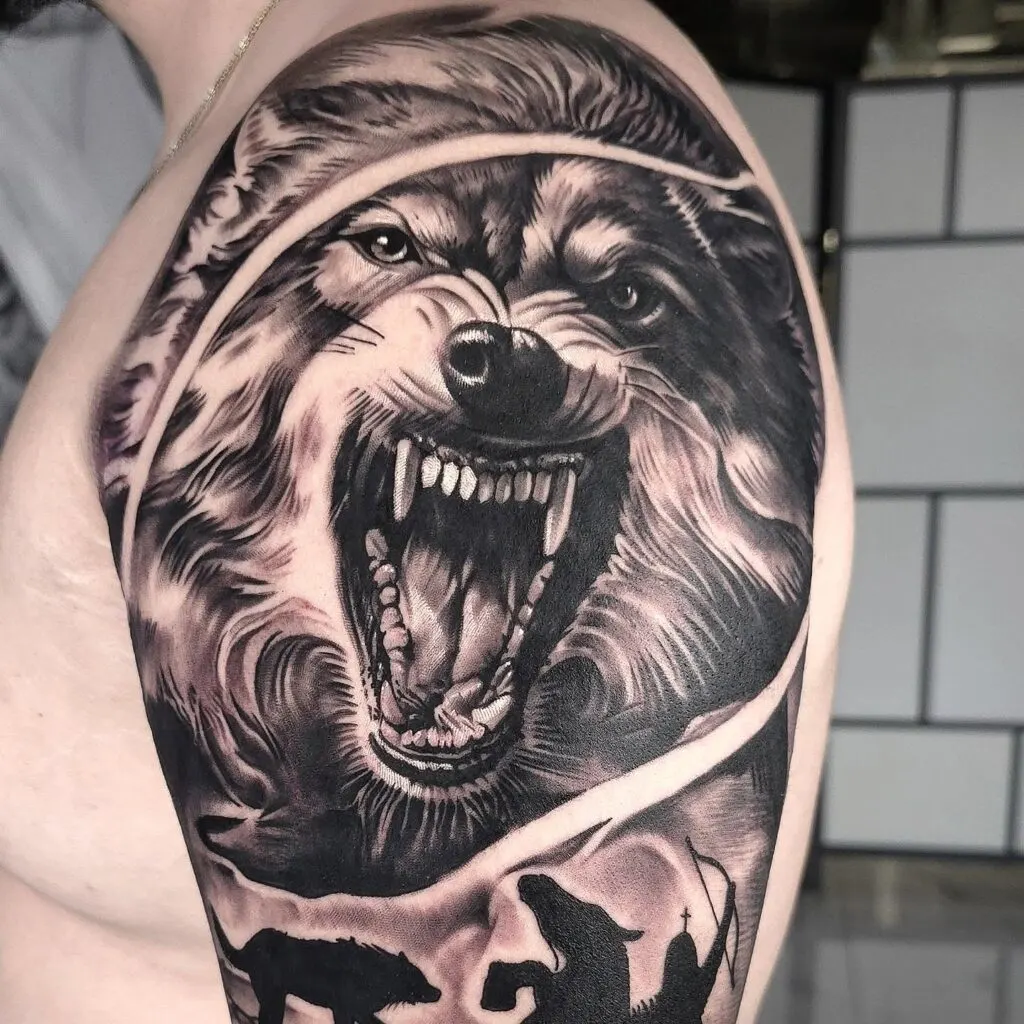 Alpha Wolf Portrait